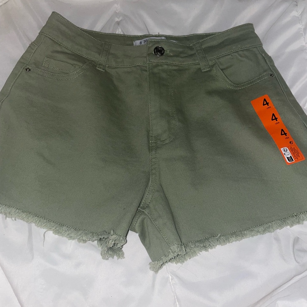 Denim&Co Olive Jean Shorts